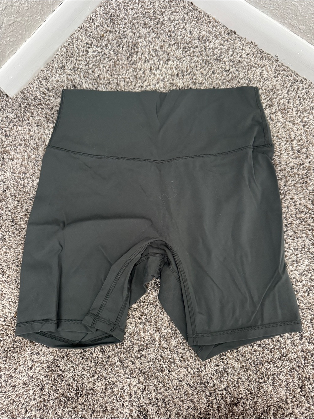 High-Waist Black Women's Athletic Bike Shorts